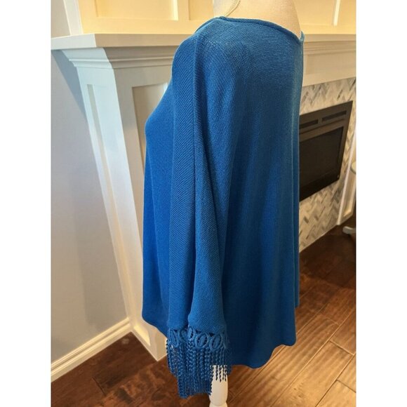 United Colors of Benetton Poncho Top Batwing One Size Fits Most Lightweight - Picture 6 of 8